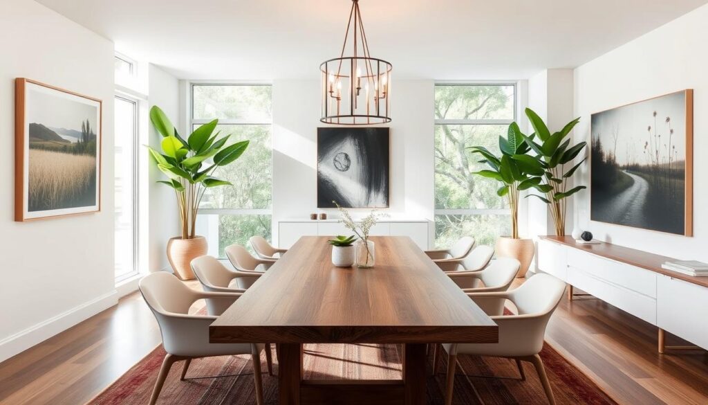 modern dining room decor